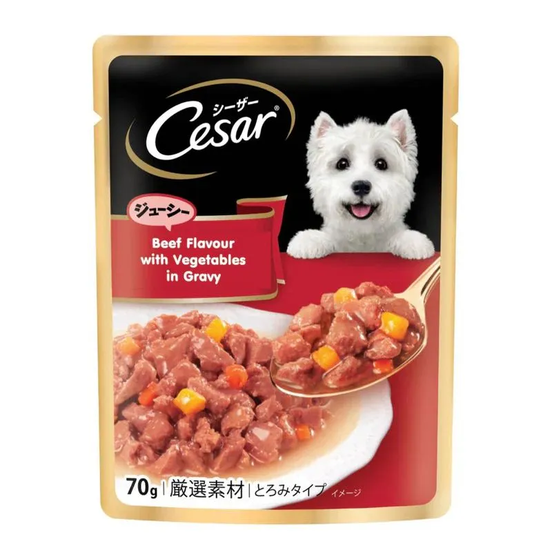 Ceaser Pouch Beef Flavor with Vegetables in Gravy