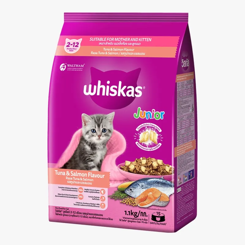 Whiskas Junior Tuna & Salmon Dry Cat Food